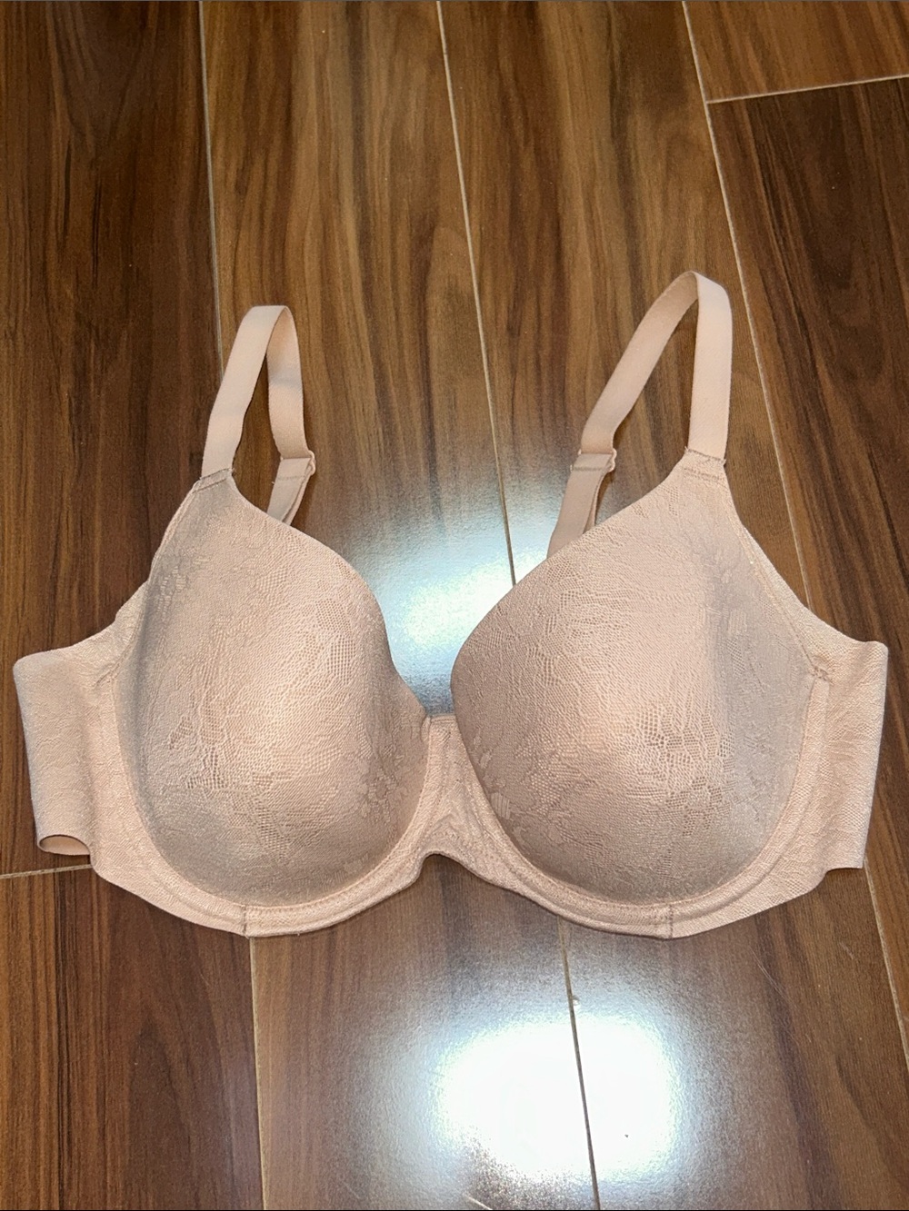 36D Wacoal 853471 lightly lined tan beige bra
